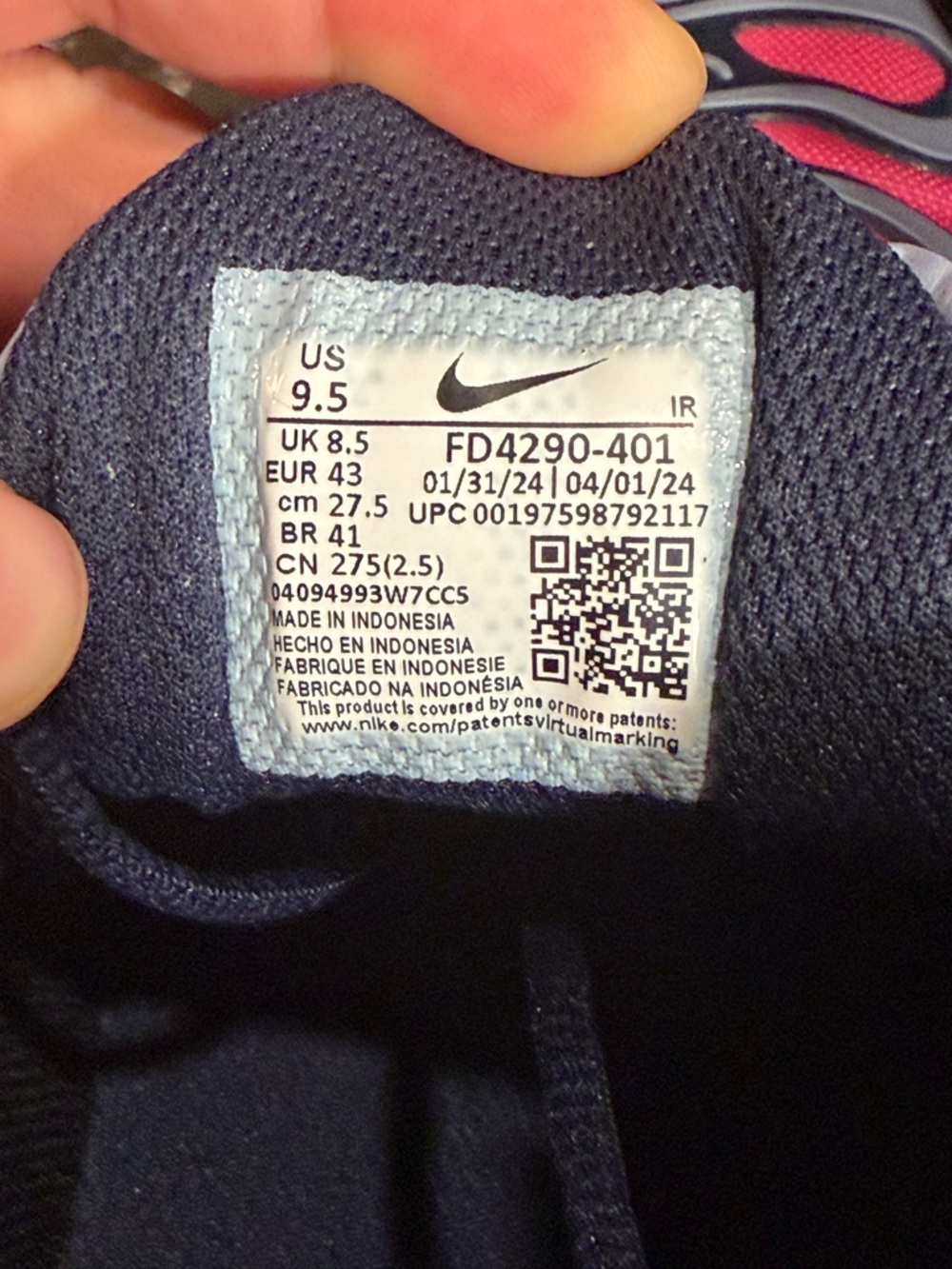 NEW Nike Air Plus Drift- Model FD4290-401 - Picture 7 of 7